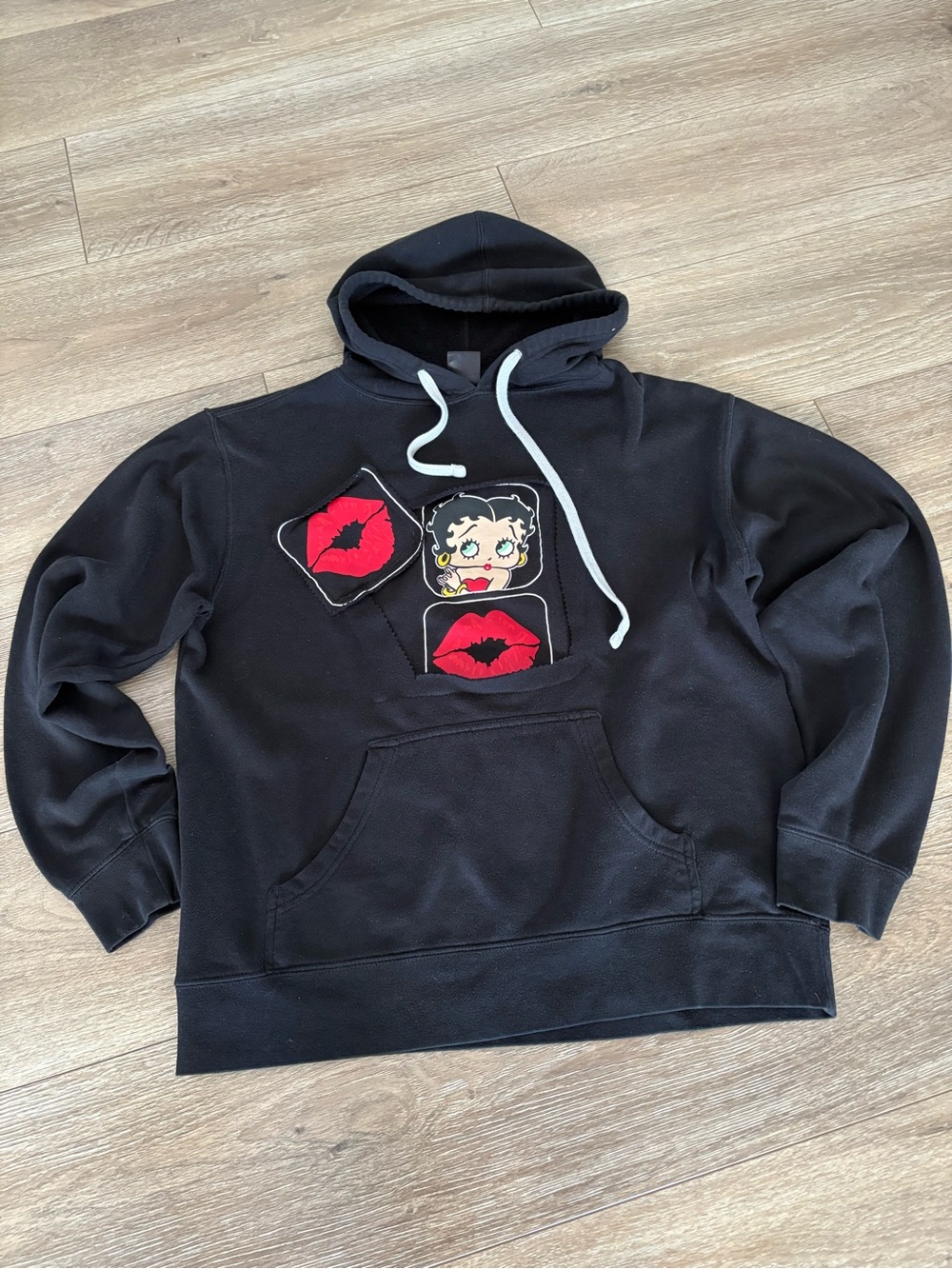 Black Betty Boop Graphic Hoodie Sweatshirt - Men's
